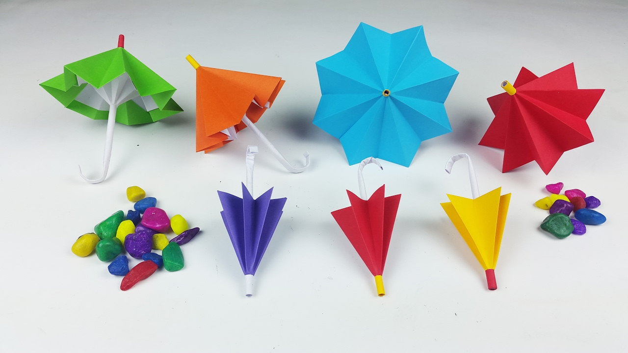 DIY Ideas for interior decoration using umbrellas