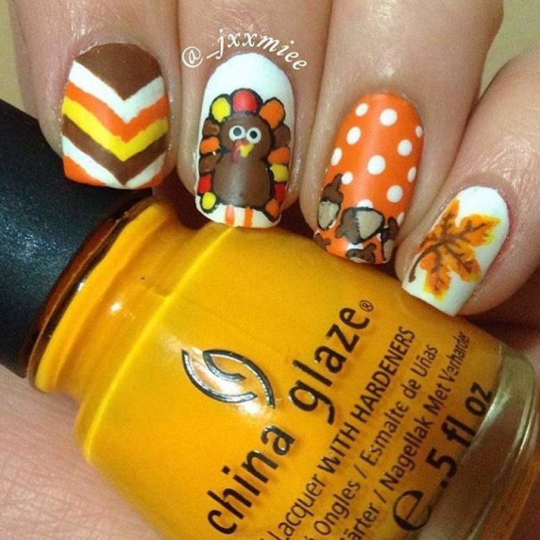 Seamless Collection of Thanksgiving Nail Design Ideas that you'll love ...