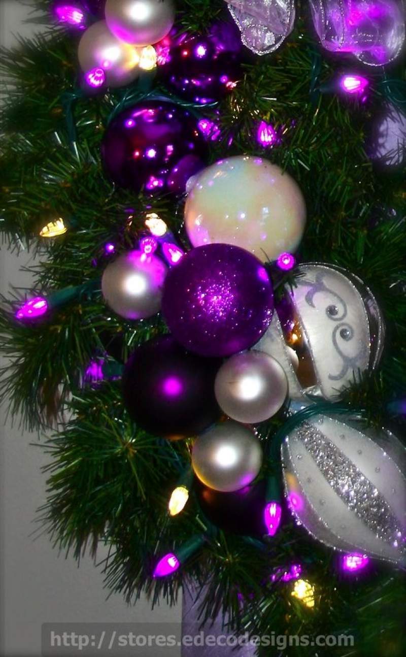 Purple Christmas decor ideas