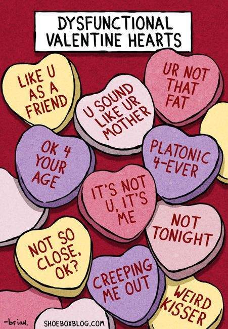 Image result for dysfunctional valentine hearts candy