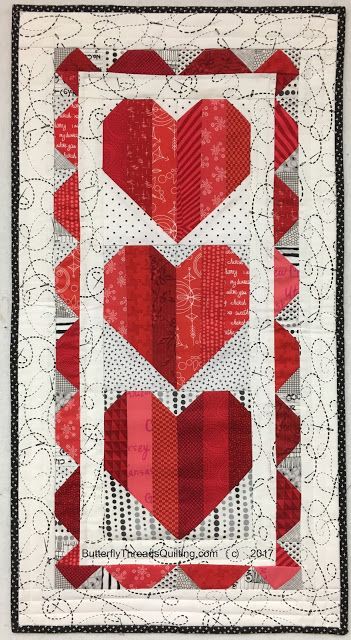 valentines day table runner
