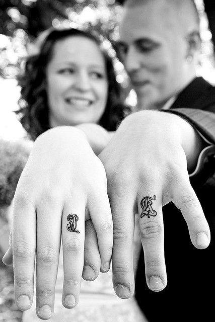 finger tattoo for couples