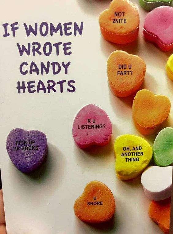 funny Valentine Candy Heart sayings