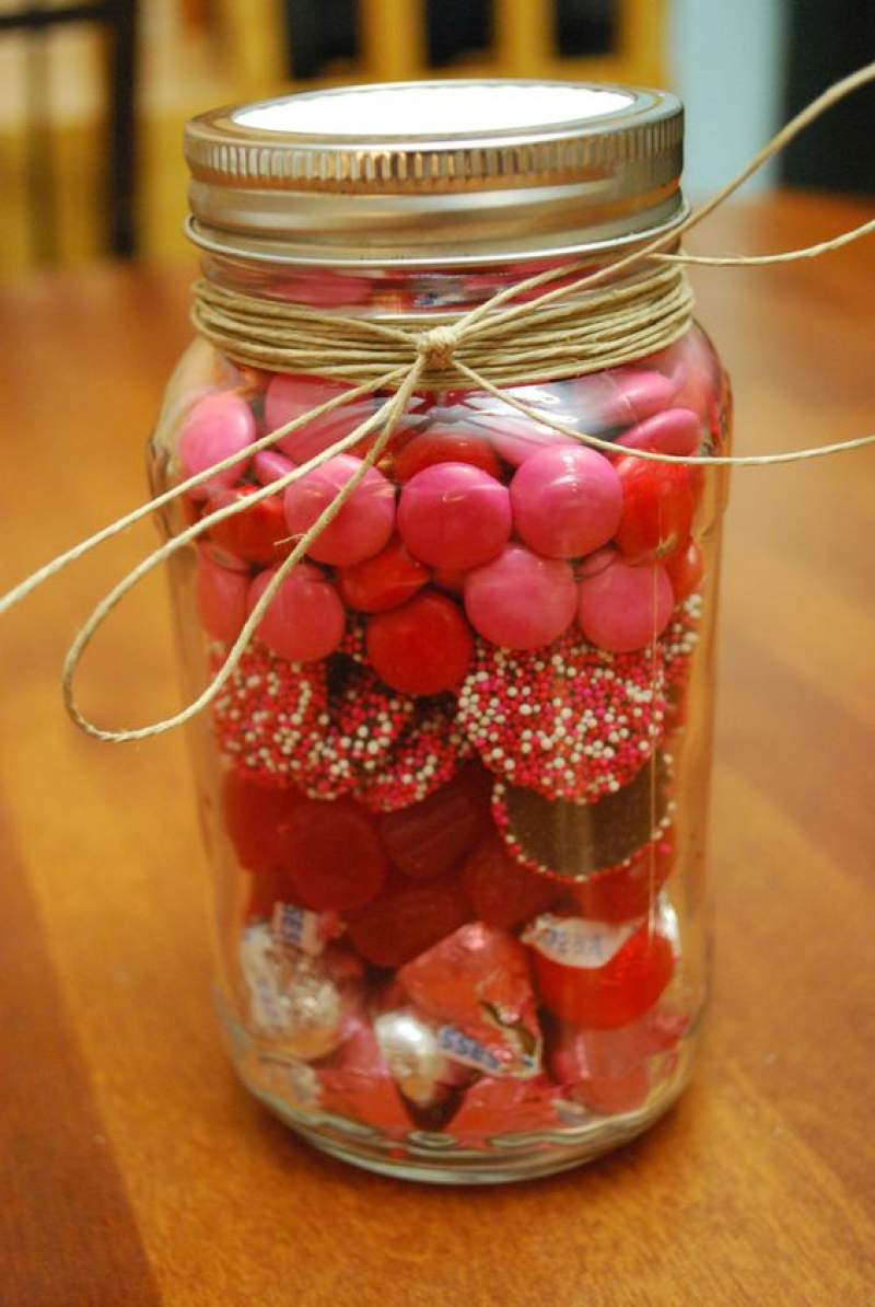 valentines day mason jar