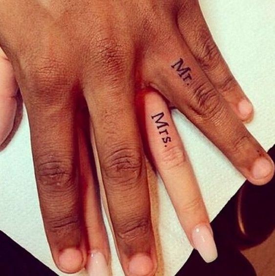 Finger Tattoo for Couples
