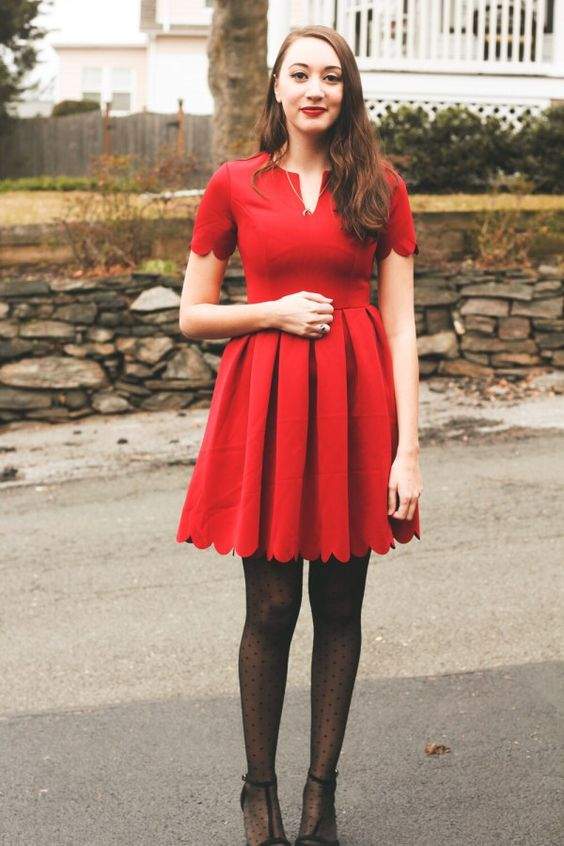 red valentines day dress