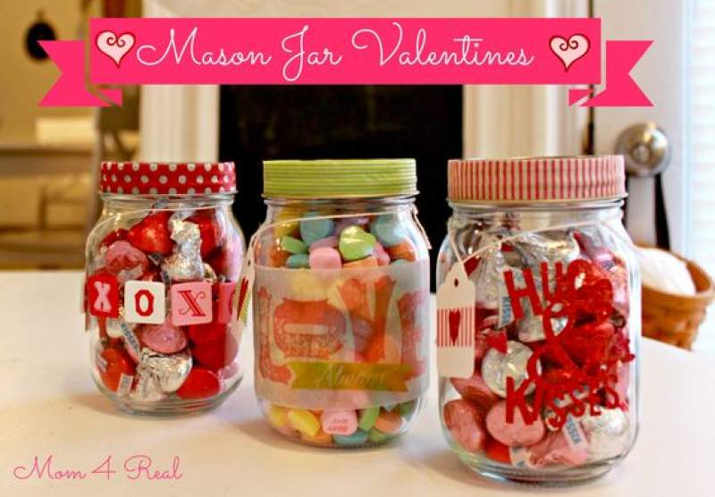 valentines day mason jar
