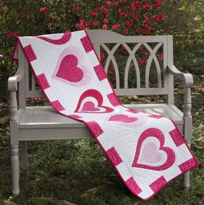 valentines day table runner