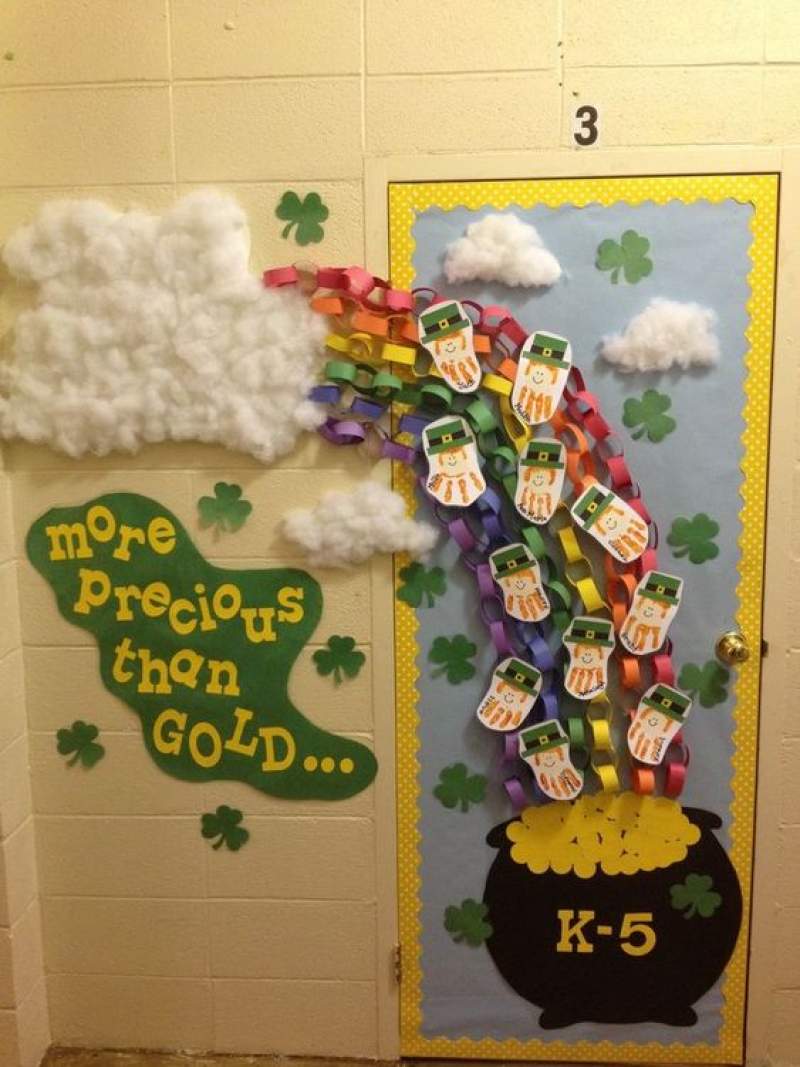 St. Patrick's day classroom door