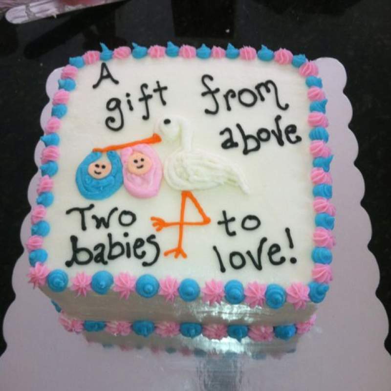 Baby Shower cakes for Twins