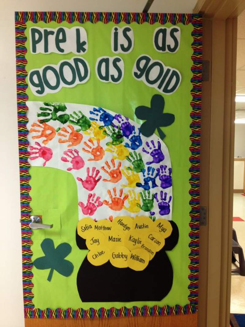 St. Patrick's day classroom door