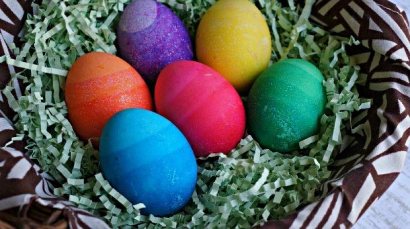 Ombre Easter eggs 