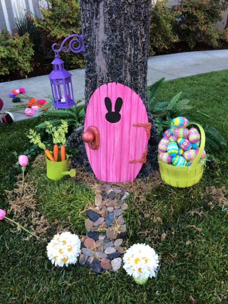 60 Outdoor Easter Decorations Ideas Which Are Colorful And Egg Stra Special Hike N Dip