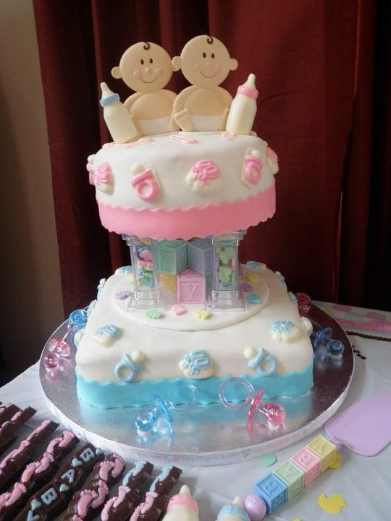 Baby Shower cakes for Twins