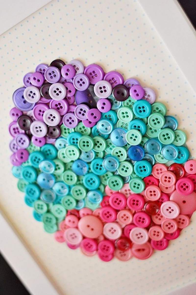easter crafts with buttons