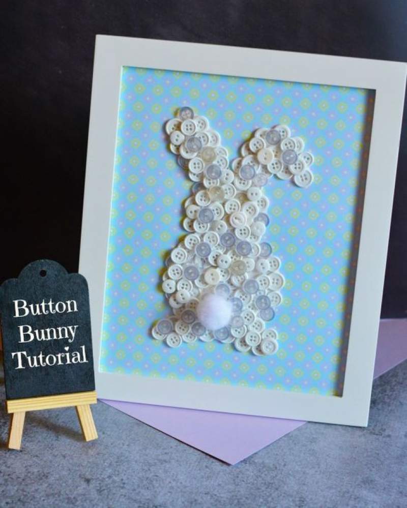 easter crafts with buttons
