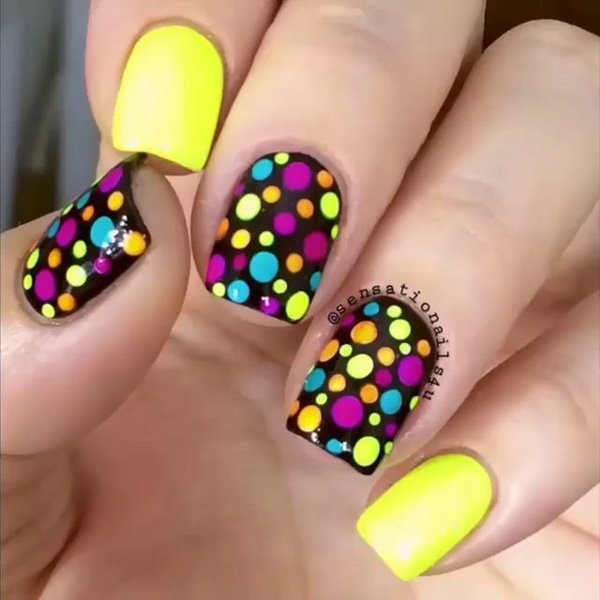 Colorful Polka Dots Nails Ideas To Inspire - Nail Designs Journal