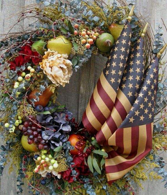 Patriotic wreath