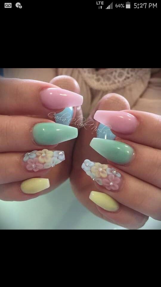 Easter Acrylic Nails