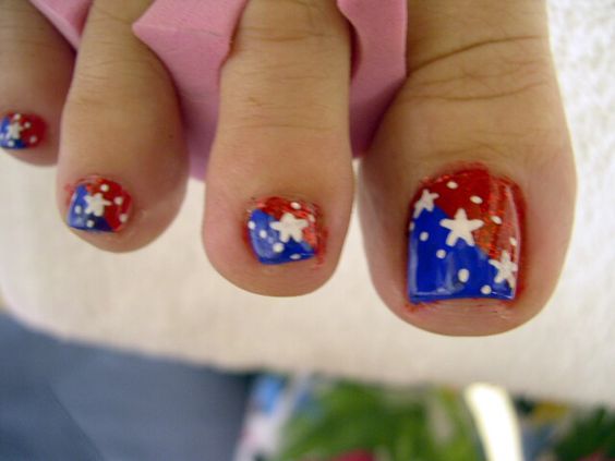 Patriotic Toe Nail Designs - wide 6