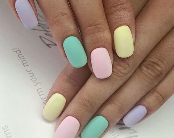1. Pastel Easter Acrylic Nails - wide 11