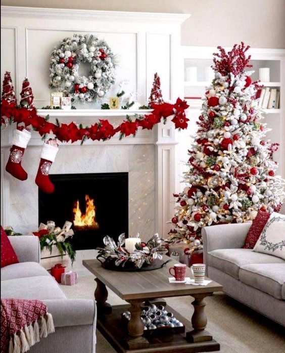 100+ Warm & Festive Red and White Christmas Decor Ideas  Hike n Dip