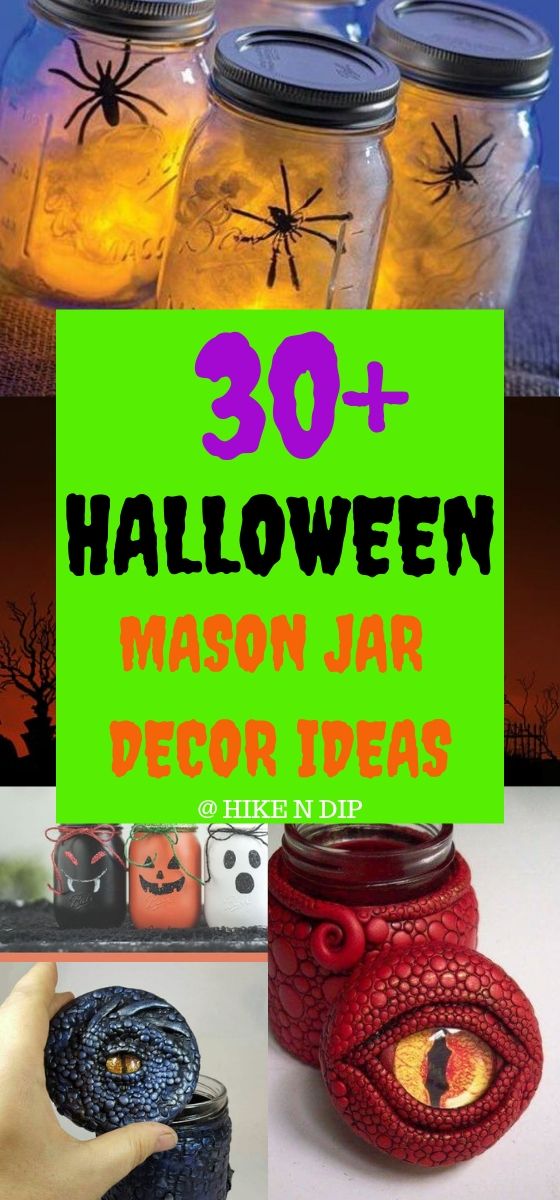 Halloween mason jar decor ideas