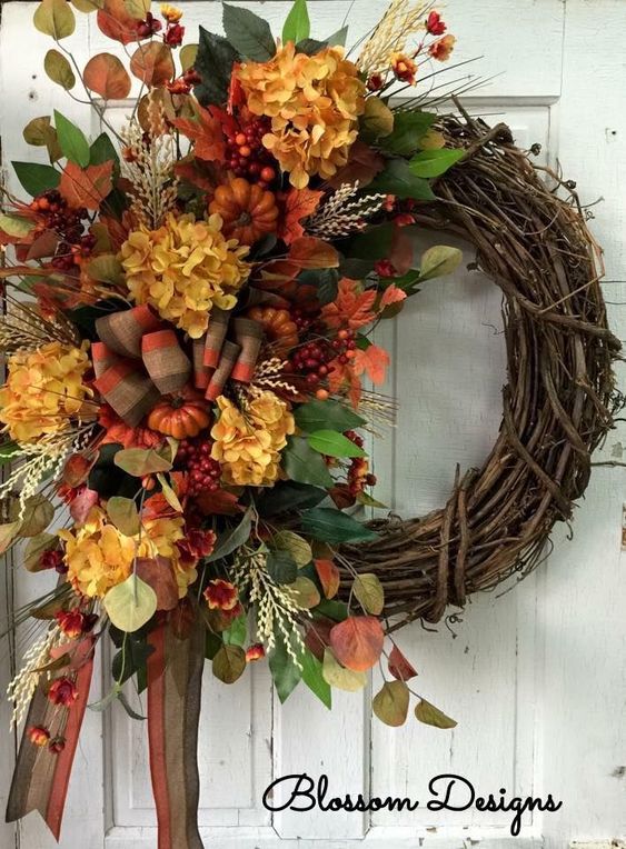 50 DIY Thanksgiving Wreaths which are Truly Magical - Hike n Dip
