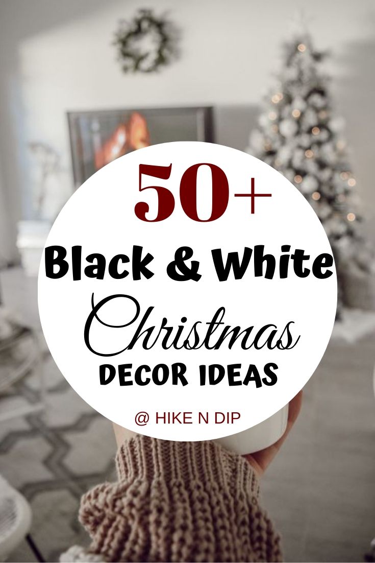 40 Black and White Christmas Decor Ideas, How to Decorate With Black and  White for the Holidays