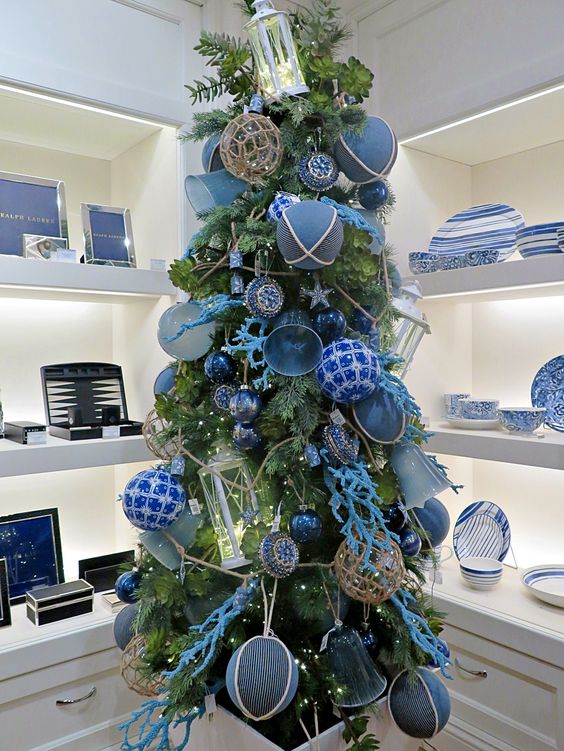 Blue Christmas Decor