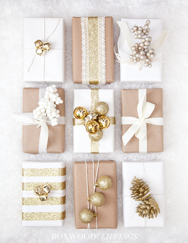 Christmas Wrapping That's Almost Too Pretty…  Elegant gift wrapping, Gold  christmas decorations, Gift wrapping