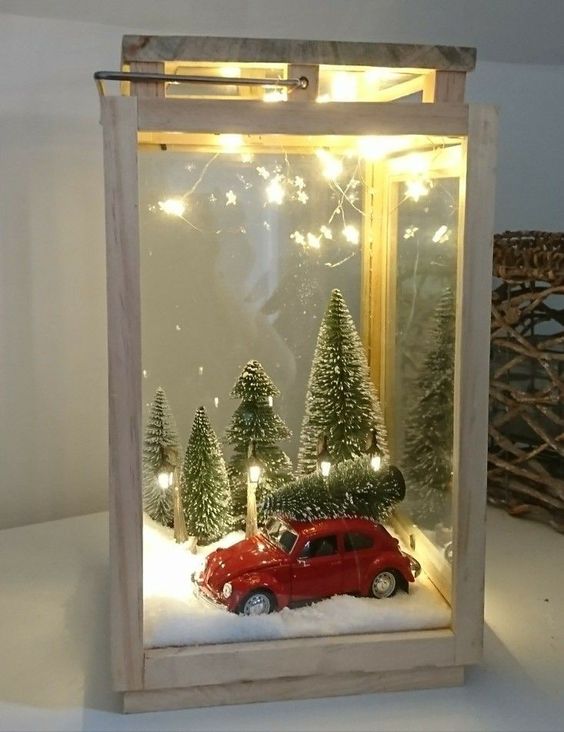 40+ Unique DIY Christmas Lantern Decoration Ideas / Inspo - Hike n Dip