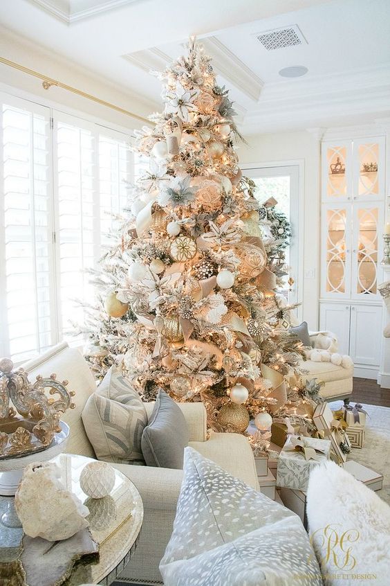 Golden Christmas Tree Ideas