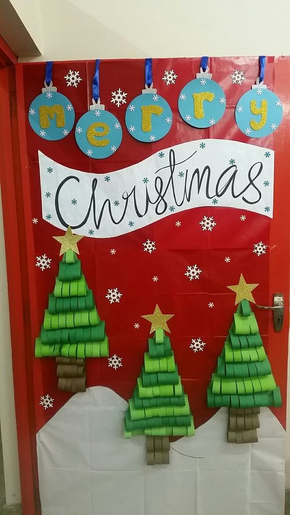 Christmas Door Decorations for Work