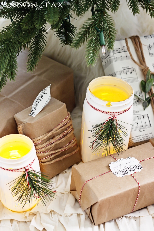 DIY Mason Jar Christmas Decor Ideas