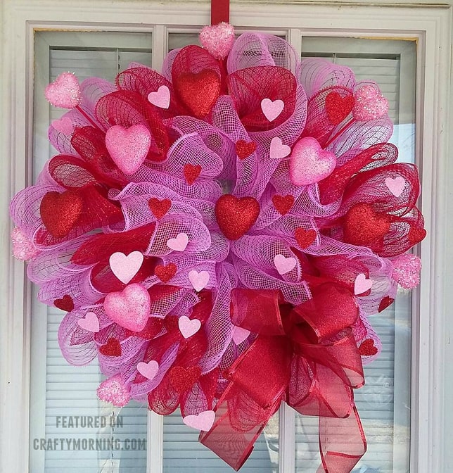 DIY Valentines Day Wreath