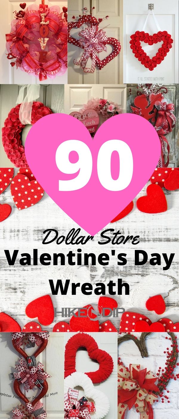 Valentines Day Heart Wreath Tutorial ~ Dollar Tree Valentines Day Wreath  DIY ~ Yarn & Ribbon Wreath 