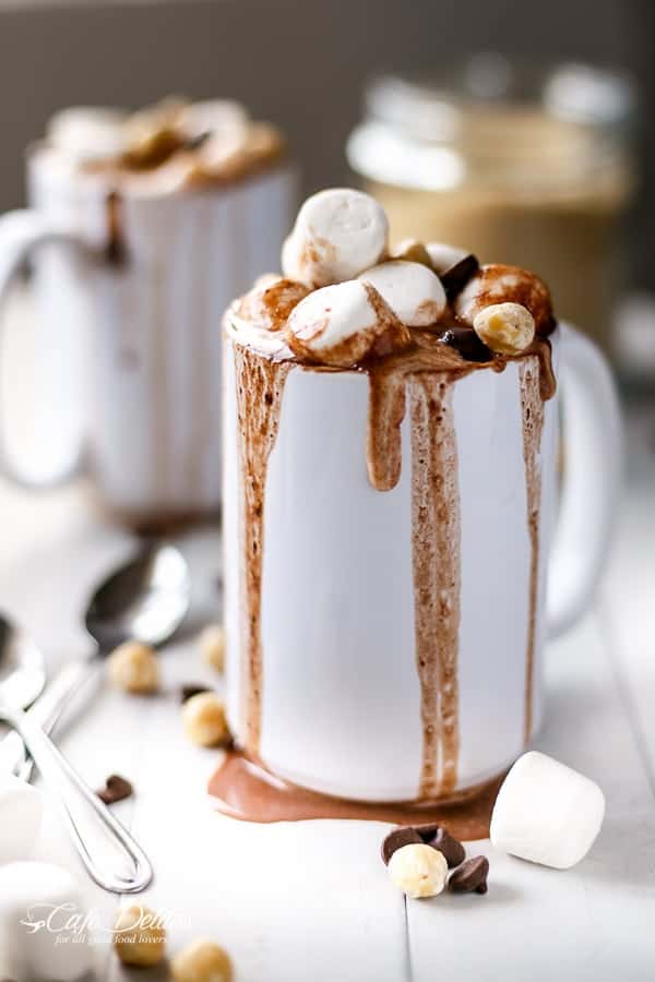 Slow Cooker Hot Chocolate - Cafe Delites