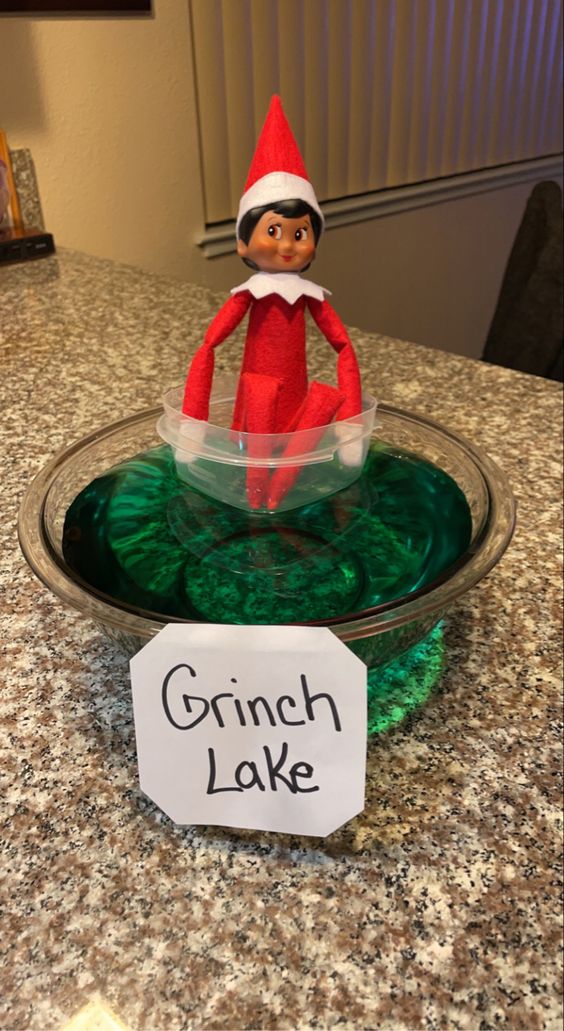 funny elf on the shelf and grinch  Elf on the shelf, Awesome elf