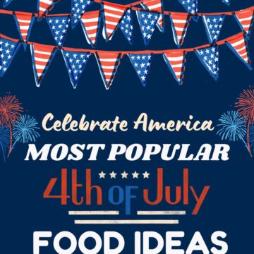 Fourth of July food ideas collage of images